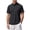Black, variant on Avirosel Men's Golf Shirt Casual Zip Up Moisture Wicking Short Sleeve Stand Collar Lightweight Mens Polo Shirt White