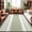Green, variant on Grey Striped Washable Round Area Rug 7 ft, Modern Classic Stripe Rustic Country Farmhouse Soft Non Slip Rugs Stain Repellent Indoor Felt Carpet for Living Dining Room Bedroom Home Office