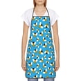 thumbnail image 2 of Xecao Flying Bees Print Funny BBQ Chef Aprons for Men Women,Adjustable Kitchen Cooking Aprons with Pocket Waterproof Oil Proof No Pilling Fading, 2 of 7