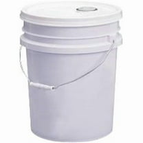 Impact Products Durable Polyethylene Bucket With Lid 5 Gallon (White)