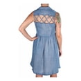 thumbnail image 2 of Vans Robe Chemise Lou pour Femmes, Bleu, Petit, 2 of 3