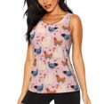 thumbnail image 3 of Goofa Funny Chicken Printed Womens Workout Tops for Women Sleeveless Yoga Shirts Athletic Running Tank Tops Sleeveless Gym Clothes Workout Apparel-Large, 3 of 9