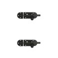 thumbnail image 4 of Riwesomey Pestillo de puerta Color sólido Reemplazo de estilo chino Preperforado Decorativo Hogar Hotel Ventana Pernos Cerradura Hardware Negro Negro 2piezas, 4 of 6