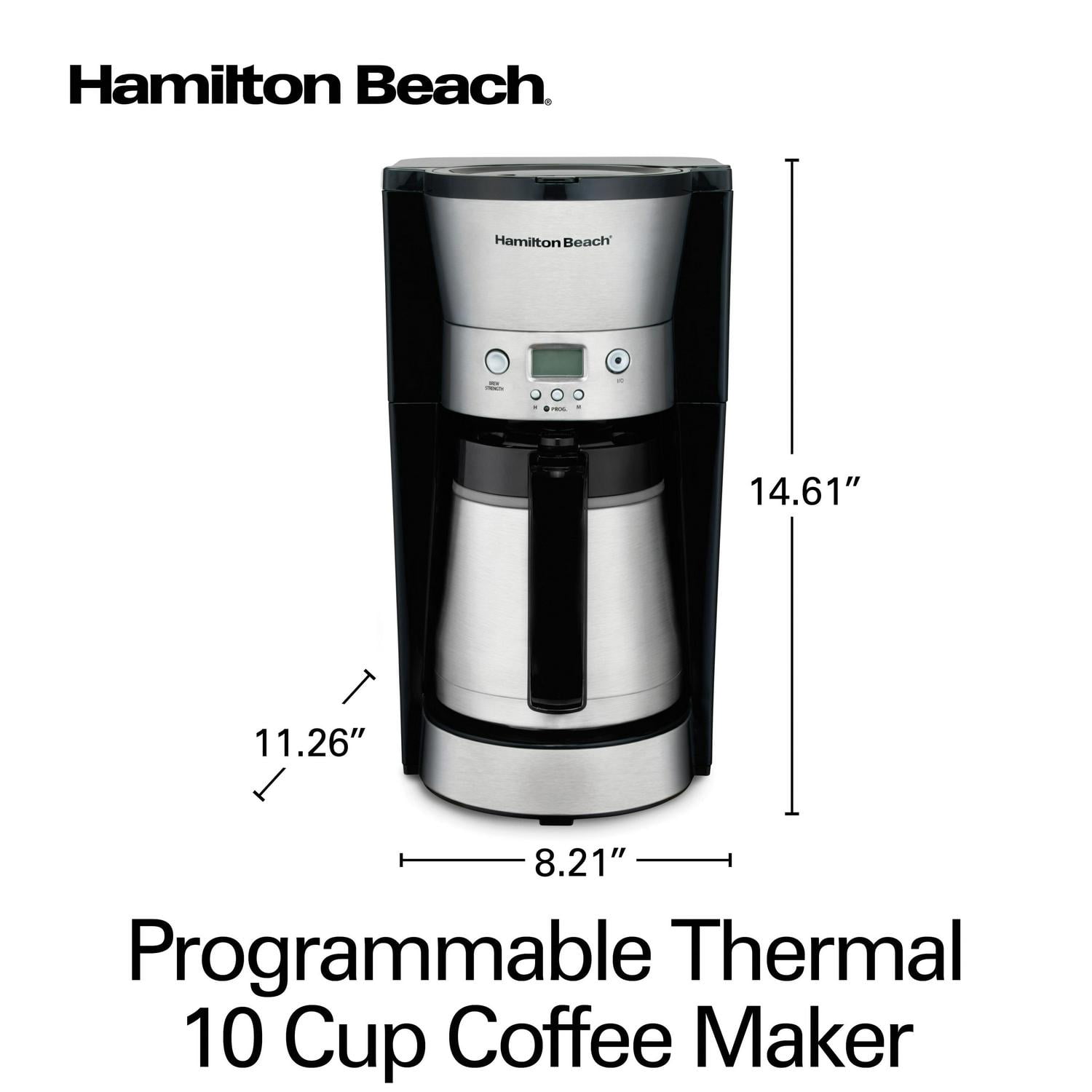 Hamilton Beach Programmable 10 Cup Thermal Coffee Maker