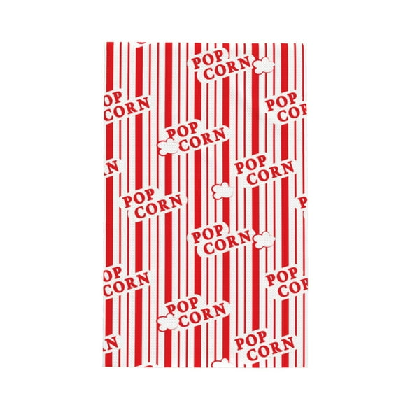 Kitchen Towels - Popcorn 1 Absorbent Quick Drying Dish Towels for Kitchen Drying, Cute Funny Soft Hand Towels for Kitchen Decor with Lanyard