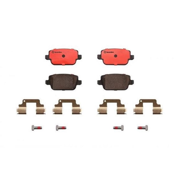 Brembo P44016N Disc Brake Pad Set for 2008-2012 Land Rover LR2 - Rear