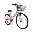 thumbnail image 2 of Bicicleta Urbana Vintage Centurfit Rosa R26 7 Velocidades Frenos V-brakes, 2 of 5