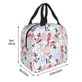 thumbnail image 2 of Yiaed Sea Horse And Corals Print Insulated Lunch Bag Reusable Cute Tote Lunch Box, Leakproof Cooler Lunch Bags for Work Office Travel School Picnic, 2 of 5