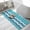 Blue, variant on Ombre Brown Washable Area Rugs for Living Room Bedroom, Large Non Slip Indoor Floor Carpet Absorbent Low Pile Modern Abstract Waves Morocco Striped Door Mat Rugs for Bathroom Entryway 47.2"x63"