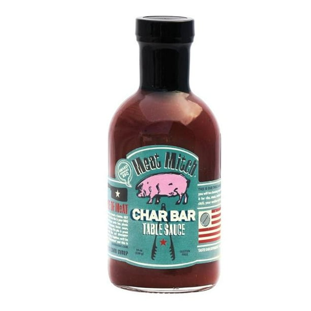Meat Mitch 8027007 19 oz Char Bar BBQ Sauce Pack of 6