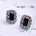 thumbnail image 2 of 1 par de nuevos pendientes de diamantes de imitación de cristal para mujer y niña, 4 colores, pendientes de Navidad de moda, joyería de fiesta, 2 of 3