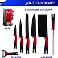 thumbnail image 4 of Cuchillos De Chef Con Base Chick Flic De Ceramica 8 Pzs, 4 of 6