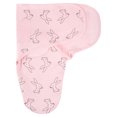 thumbnail image 2 of Little Star 100% Organic Cotton 2 Pack Girls Velcro Swaddles, 2 of 6