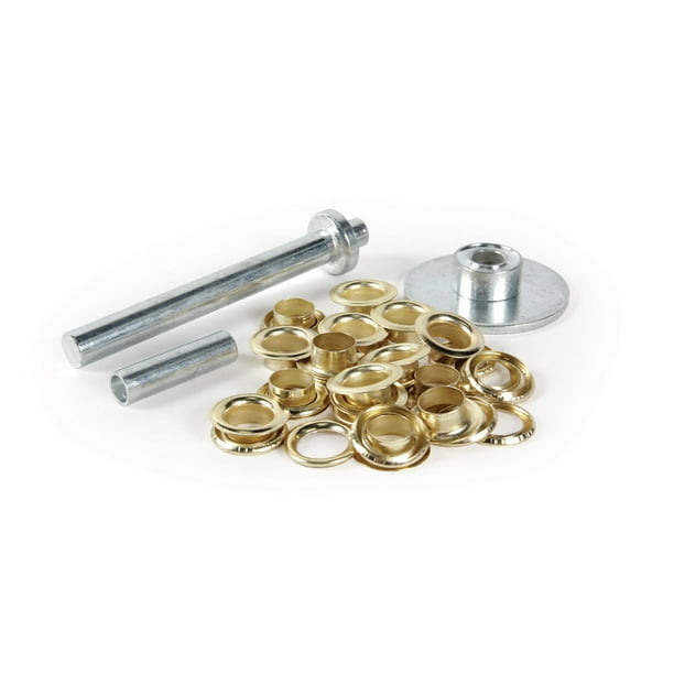Camco 51372 Metal Grommet Kit with 20 Grommets and 3Piece Installation
