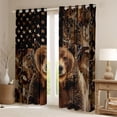 thumbnail image 2 of Homewish Animal Bear Black Out Curtains for Female Men Adults,Tree Branches Curtains Pack of 2 (42x63 Each),Camouflage American Flag Bedroom Curtains,Lightweight Room Decor, 2 of 6