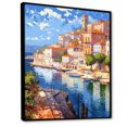 thumbnail image 2 of Designart "Scenic Views Of Italy III" Italy Floater Framed Wall Art Prints, 2 of 5