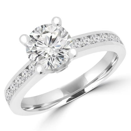 Majesty Diamonds - Majesty Diamonds MD180535-8.75 1.1 CTW Round Diamond ...