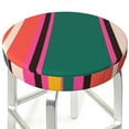 thumbnail image 3 of Bingfone12 Inch Padded Round Bar Stool Cover Cushion With Elastic Fabric Round Chair Seat - Vertical Stripes, 3 of 7
