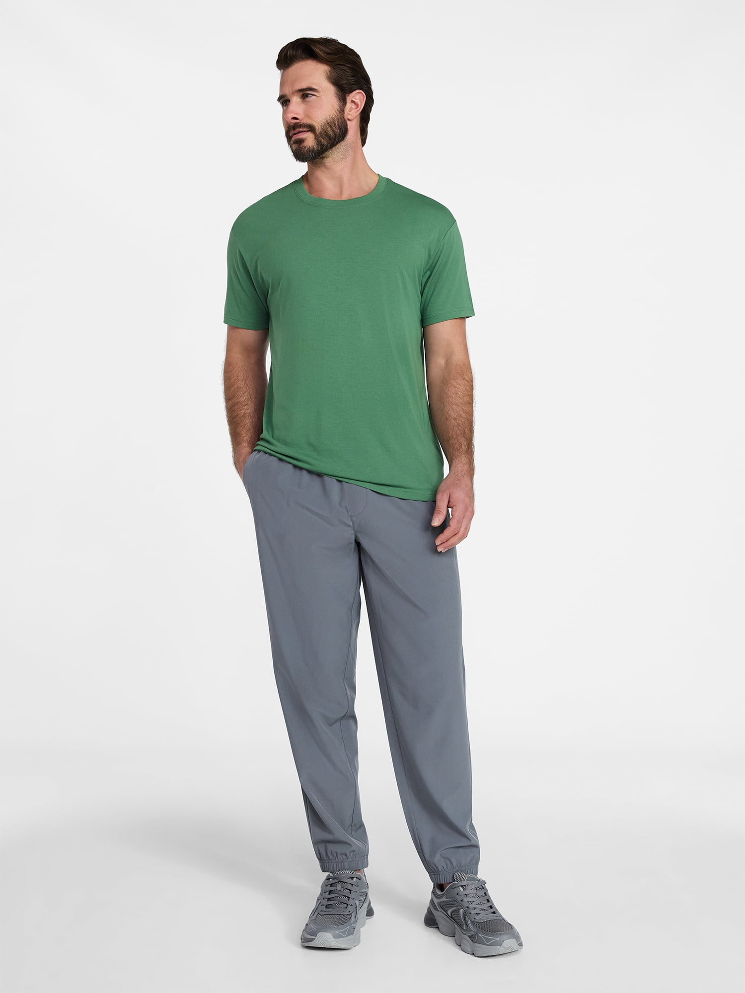 Athletic Works Men's and Big & Tall Tri Blend Tee with Short Sleeves, Sizes XS-4XLT