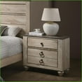 thumbnail image 6 of Bedroom Set, 3-Piece King Industrial Chic White Wash Solid Wood with 2 Nightstands | Wood | Standard Beds, 6 of 6