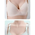 thumbnail image 7 of Elainilye Fashion Breast Feeding Bras for Women Gathering Bra Pregnant Underwear During Pregnancy Front Button Feeding Thin Style,Pink, 7 of 7