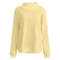 thumbnail image 4 of CAIVO Women's Mock Neck Sweatshirt Oversized Long Sleeve Loose Fit Casual Solid Color Pullover Tops Relaxed Fit Fall Streetwear, 4 of 4
