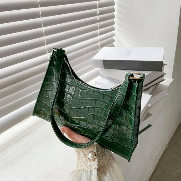 Ratfeit Shoulder Bag for Women, Small Purses Croc Pattern Clutch Purse Vegan Leather Little Purse Cute Mini Handbag