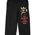 thumbnail image 2 of Gremlins "Gremlins Are Coming" Men's Black Sleep Pajama Pants-Small, 2 of 3