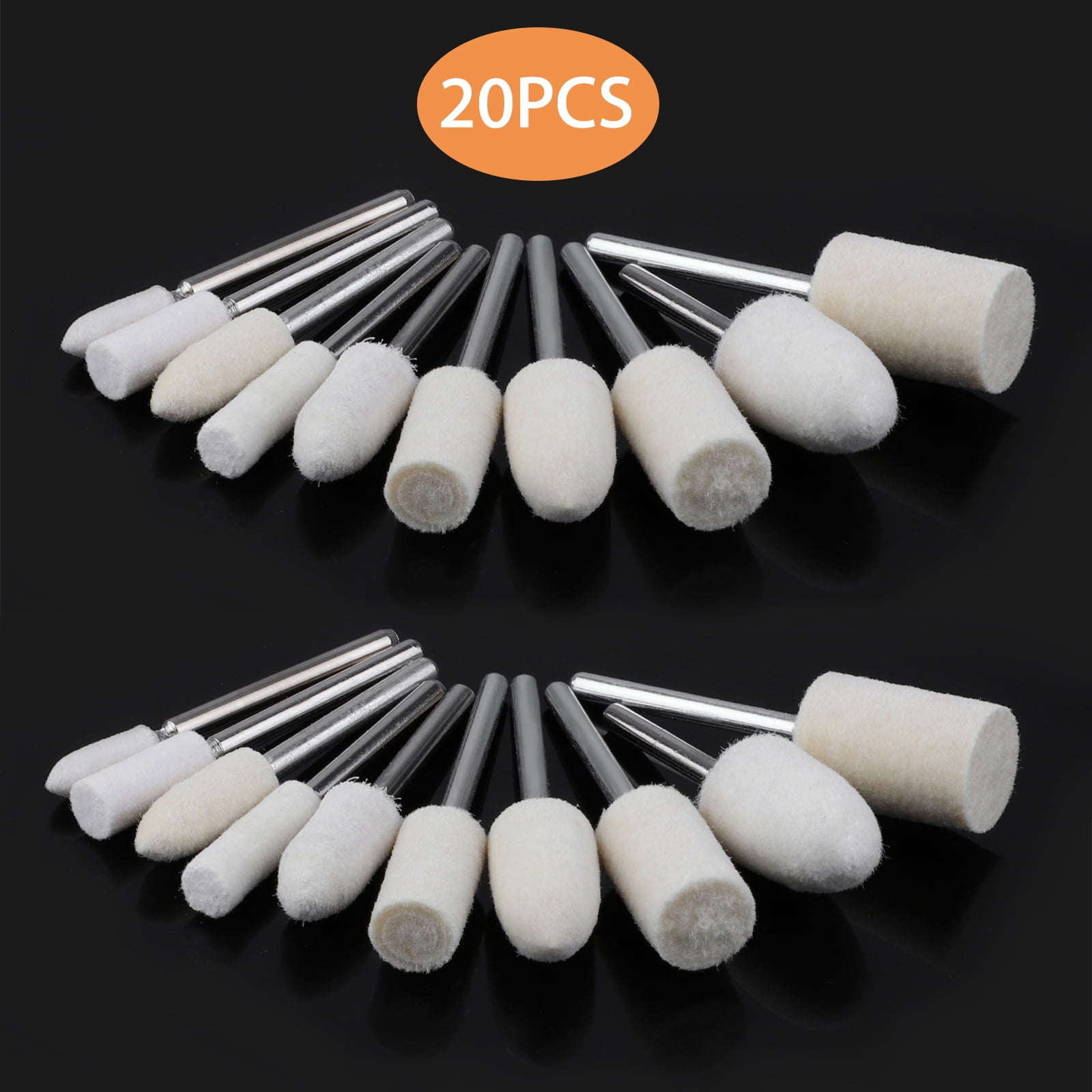 Felt Polishing Pad & Polishing Wheel,Point & Mandrel Kit For Dremel