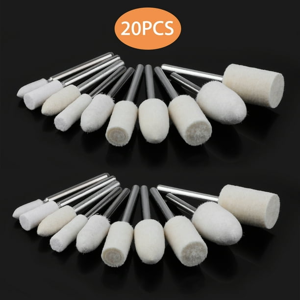 Felt Polishing Pad & Polishing Wheel,Point & Mandrel Kit For Dremel