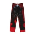 thumbnail image 5 of Balery Black Panther Red Background print Men's Pajama Pants,Ultra Lightweight Pjs,Lounge Pant-Medium, 5 of 9