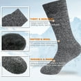 thumbnail image 5 of NovForth Winter Warm Thermal Socks for Men , Heated Socks for Women, Extra Thick Merino Wool Hiking Socks Crew Boot Socks,Perfect for extreme cold weather (2 pairs/4 pairs), 5 of 7