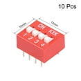 thumbnail image 3 of 10 Pcs Red DIP Switch 1 2 3 4 Positions 2.54mm Pitch for  PCB, 3 of 3