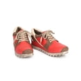 thumbnail image 4 of Women Distressed Leatherette Racing Stripe Lug Sole Sneaker DB86, 4 of 5