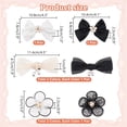 thumbnail image 2 of 12 piezas de 6 estilos de clips para zapatos con perlas, hebillas, flores y lazos decorativos., 2 of 6