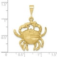 thumbnail image 2 of FJC Finejewelers 10 kt Yellow Gold Cancer Zodiac Charm 35 x 25 mm, 2 of 6