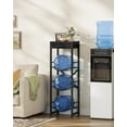 thumbnail image 3 of 5-Gallon Water Jug Holder, Water Bottle Holder, 3-Tier Kettle Storage Shelf with Drawer, Water Dispenser Replacement Parts, for Kitchen, Black TCJ31BB, 3 of 17