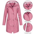 thumbnail image 1 of Abrigo De Montañismo Al Aire Libre Para Mujer, Cortavientos Sólido, Chaqueta Impermeable Stormwear Likrtyny Mujer, 1 of 5