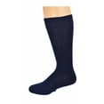 thumbnail image 2 of Sierra Socks Men's Dress Casual 2 Pair Pack Combed Cotton Crew Socks (US Shoe Size 8-12, Sock Size 10-13, Navy), 2 of 5