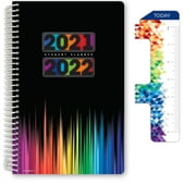 2021-2022 Middle School or High School Student Planner - Matrix Style - Black Colors Cover