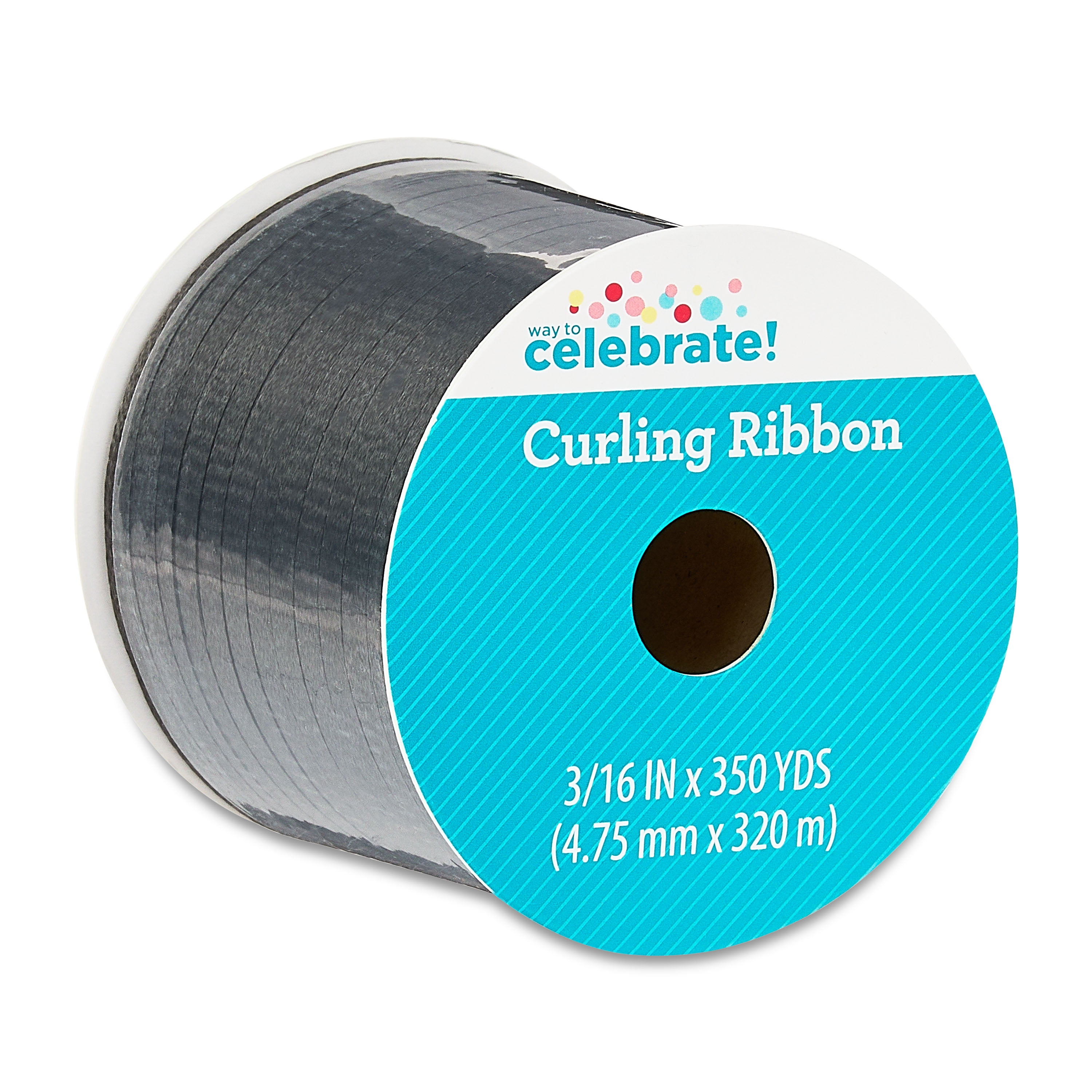 Black Curling Ribbon, 350 yds, by Way To Celebrate