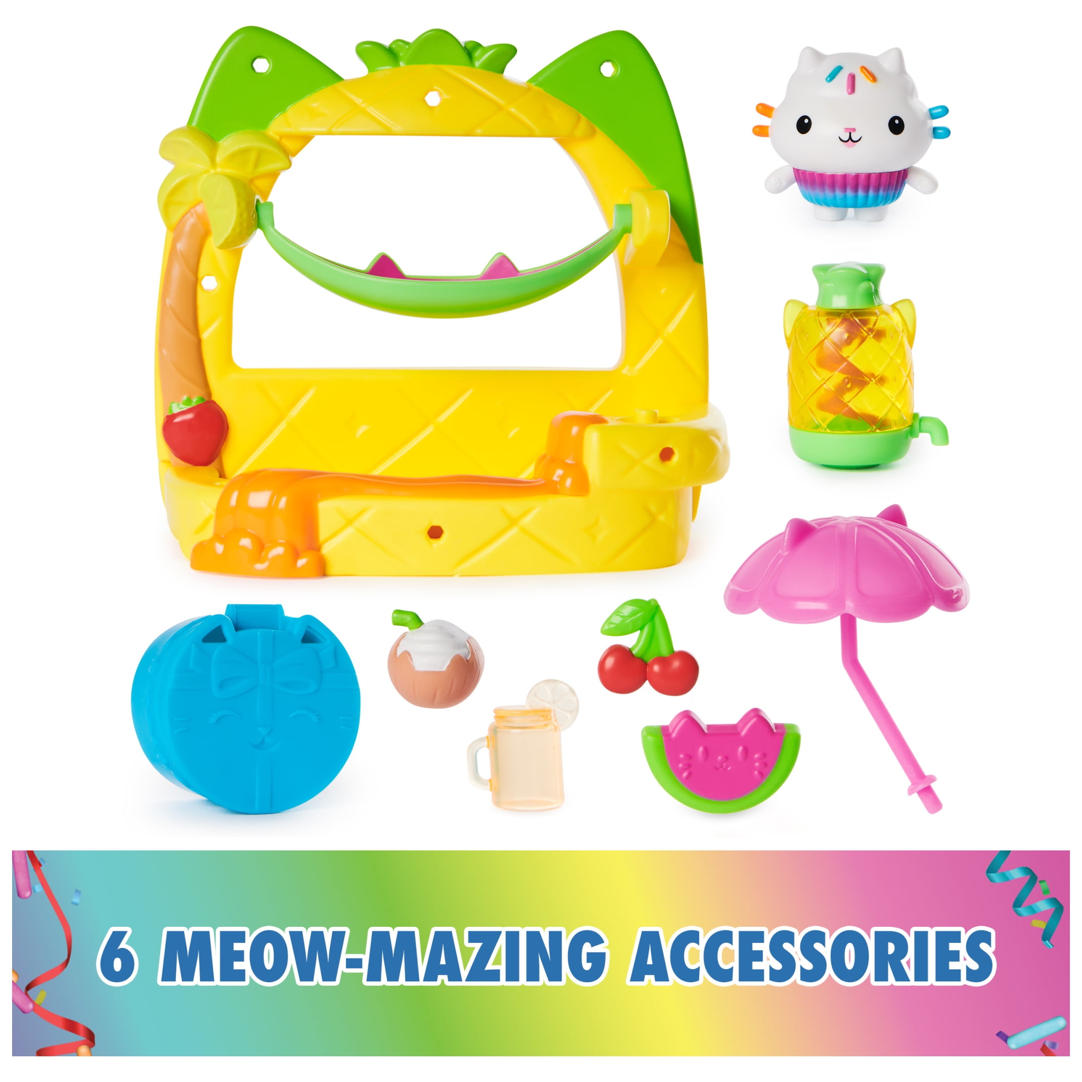 Gabby’s Dollhouse, Cakey’s Fruit Smoothie Balcony Playset with Toy Figure & Accessories  (图5) Gabby’s Dollhouse, Cakey’s Fruit Smoothie Balcony Playset with Toy Figure & Accessories  (图5)