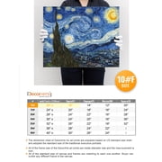 DecorArts Starry Night Van Gogh Canvas Wall Art for Home Decor, 20x16 in