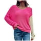 thumbnail image 1 of Suéter de mujer Suéter a juego de color de moda Suéter de manga larga Pullove Cuello redondo Suéter informal Tops Odeerbi ODB-2, 1 of 6