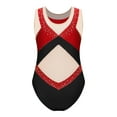 thumbnail image 3 of HULIJA Basiques d'Équipe pour Filles Justaucorps de Danse Ballet Classique Unitard Tenue de Gymnastique Rouge B 8, 3 of 6