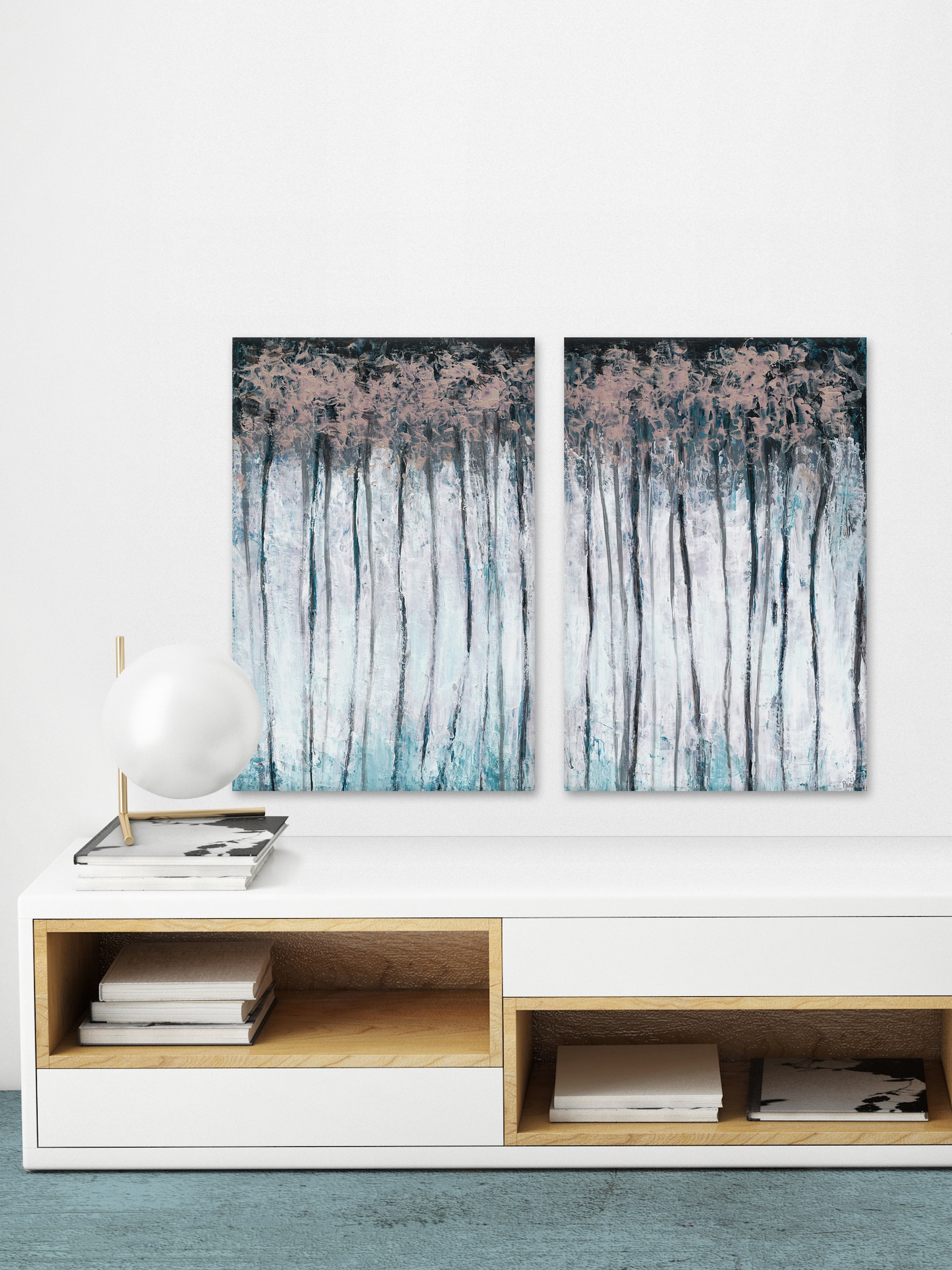 Magical Forest Diptych