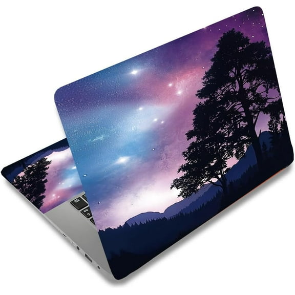 Starry Sky Laptop Skin Sticker Decal Universal Laptops Notebook Skin Sticker 12 13 13.3 14 15 15.4 15.6 Inches Vinyl Laptop Cover Stickers Removable Notebook Personalized Protector DIY