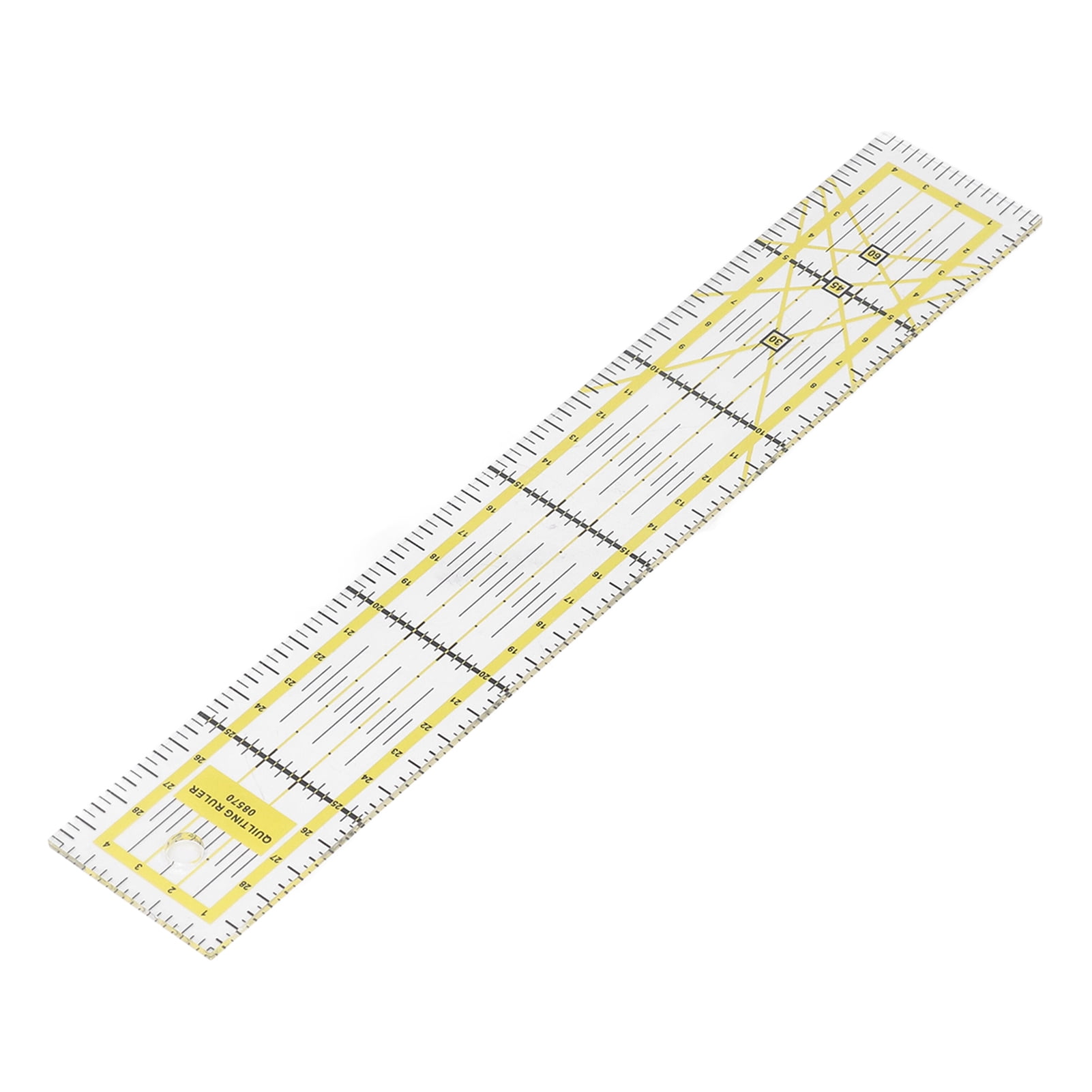 Règle Patchwork Couture Carrée Acrylique Transparent 25.5x20.5cm - Règle Quilting Japonaise Précise