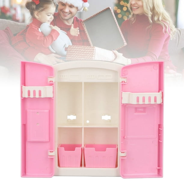 Refrigerador de juguete para casa de muñecas en miniatura