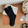 thumbnail image 1 of TINZ Automne Hiver Épaisses Chaudes Rétro Couleur Café Tricot Longues Chaussettes pour Femmes Bas pour Femmes Transparentes Cuissardes Bas de Compression pour Femmes, 1 of 3